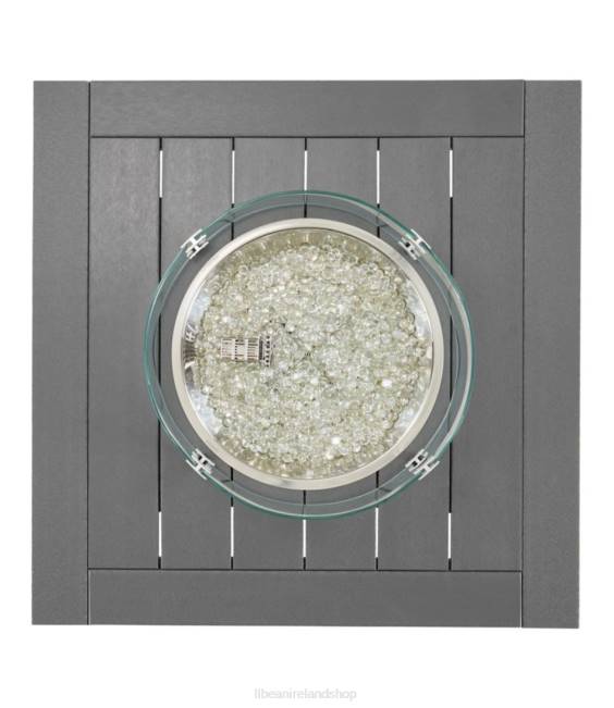 LLBean All-Weather 42\\ Square Fire Pit Table Unisex J46J5398 Camping Kitchen White